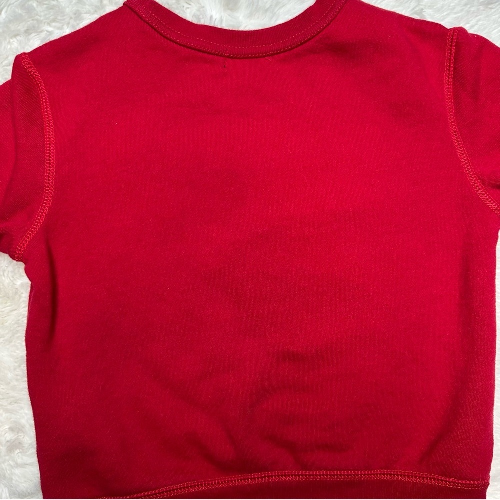 Polo by Ralph Lauren Sweatshirt Holiday Bear Red Size 5 - Picture 15 of 16